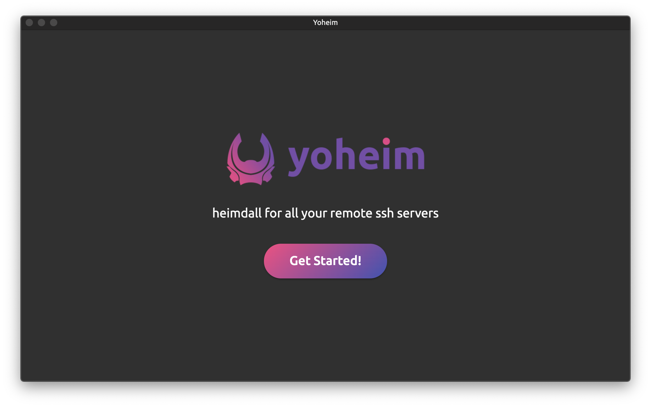 getting started - yoheim documentation